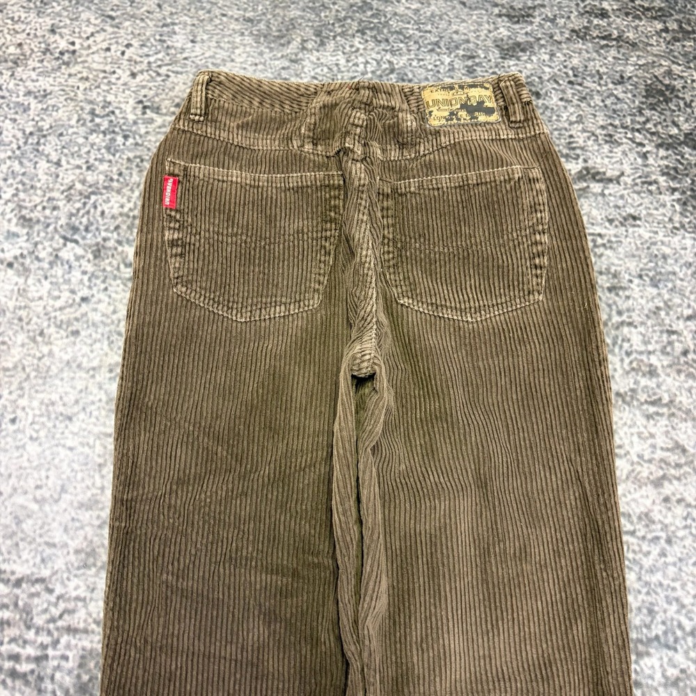 Unionbay Corduroy Pants Womens 11 (27x30) Brown Straight Leg Casual VTG Y2K - Picture 3 of 14